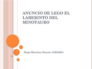 Anuncio De Lego El Laberinto Del Minotauro