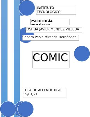 Psicología Biológica Trabajo 1 Comic