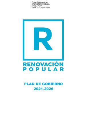 Propuesta De Renovación Popular