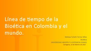 LINEA DE TIEMPO BIOETICA