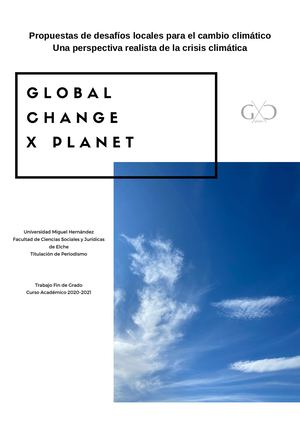 Propuestas De Desafios Locales Para El Cambio Climatico