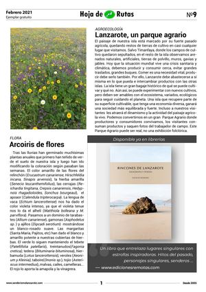 N9 Hoja De Ruta Febrero 2021 Senderismo Lanzarote