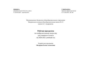 ИЗО 6 класс 20 21