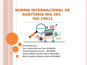 Norma Internacional De Auditoria Nia 265