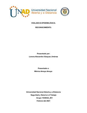 Vigilancia Epidemiológica