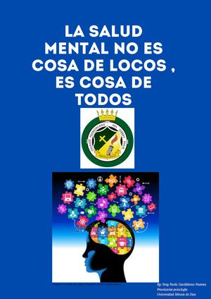Cartilla Salud Mental Colegio Franciscano Virrey Solis