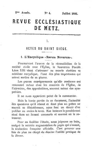 Revue Ecclésiastique de Metz 1891-07