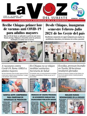 La Voz del Sureste 15-02-2021