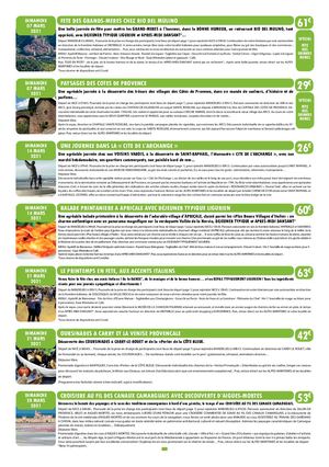 Journées, Voyages autocar, avion, croisières et 1 Payant/1 gratuit