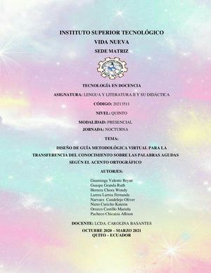 Instructivo Sobre Palabra Agudas