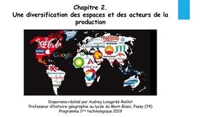 Geo 2 Une Diversification Des Espaces Et Des Acteurs De La Production 2