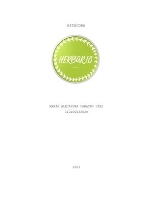 Bitácora Herbario