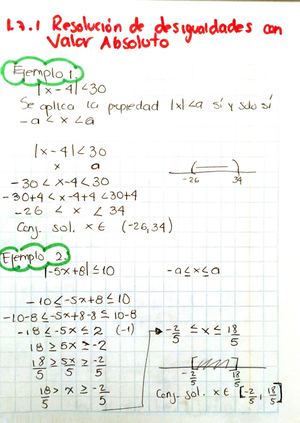 1 7 Ejerc Resueltos Desigualdades Con Valor Absoluto
