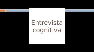 Entrevista Cognitiva