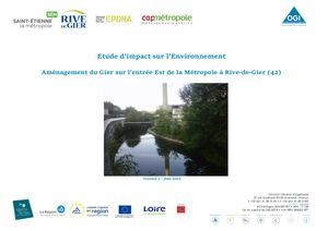 Enquête rivière Gier : Etude d'impact sur l'environnement