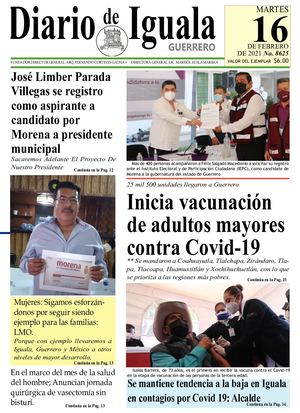 Martes 16 De Febrero De 2021 Diario De Iguala