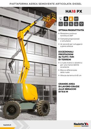 HA18 PX - IT - Scheda tecnica