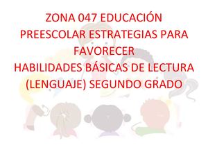 LECTURA SEGUNDO GRADO