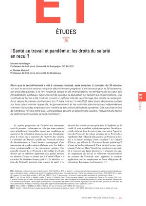 Etude de cas droit social