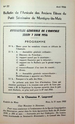 Bulletin Montigny 1956-04