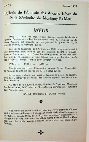 Bulletin Montigny 1958-01