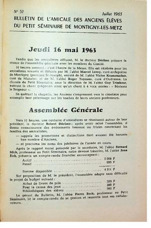 Bulletin Montigny 1963-07