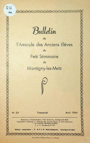 Bulletin Montigny 1964-04
