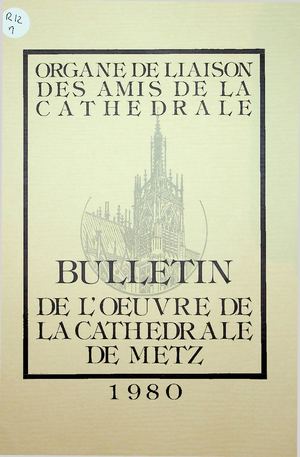 Œuvre Cathédrale de Metz 1980