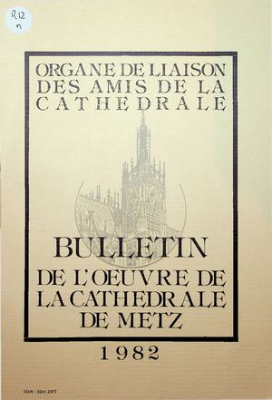 Œuvre Cathédrale de Metz 1982