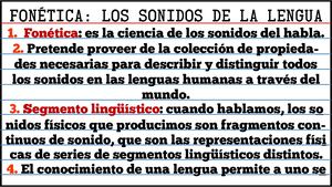 Fonética: Los Sonidos De La Lengua