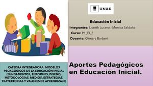 Innovaciones Curriculares De Educación Inicial