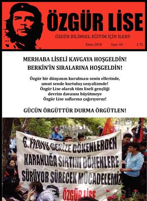 Özgür Lise Sayı: 44 Ekim 2018