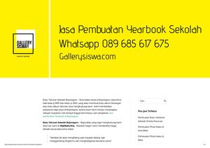 Buku Tahunan Sekolah Bojonegoro