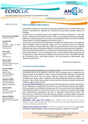 Echo'Clic N°19 Décembre 2020