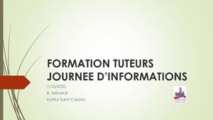 Presentation Tuteur