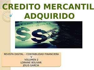 Crédito Mercantil Adquirido CONTABILIDAD