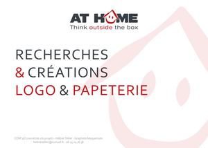 At Home Logo Et Papeterie