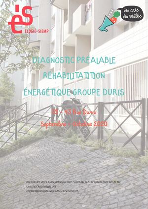 Diagnostic préalable réhabilitation résidence Duris