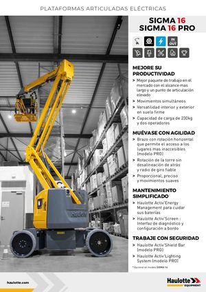 Sigma 16 - Es - Ficha técnica