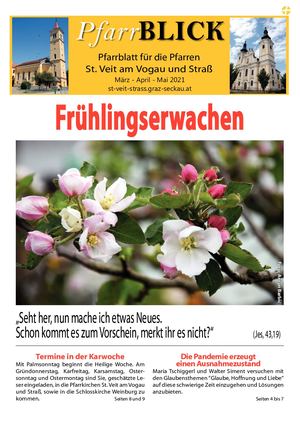 Pfarrblick März, April, Mai 2021