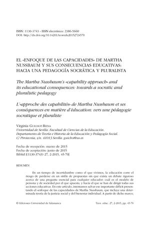 El «Enfoque De Las Capacidades» De Marth