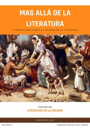 Revista Literatura De La Colonia