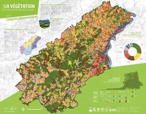Carte des Habitats naturels du Pilat