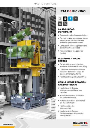 Star 6 Picking - Ficha técnica - Es