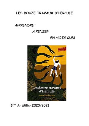 LES DOUZE TRAVAUX D’HERCULE APPRENDRE A PENSER EN MOTS- CLES