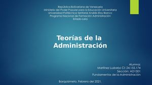 Mapa Conceptual Administracion Teorias