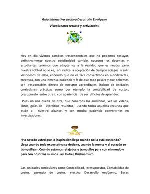 Guía Interactiva Electiva Desarrollo Endógeno