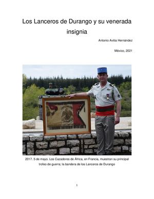 Los Lanceros De Durango Y Su Venerada Insignia