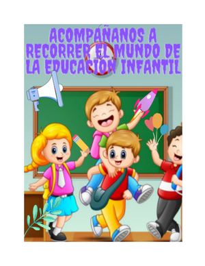 Acompáñanos a Recorrer el Mundo de la Educación Infantil