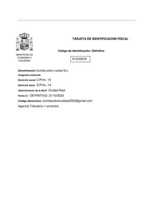 TARJETA DE IDENTIFICACIÓN FISCAL DEFINITIVA